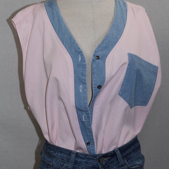Fitting Image Pink & Blue Blouse - Picture 9 of 15